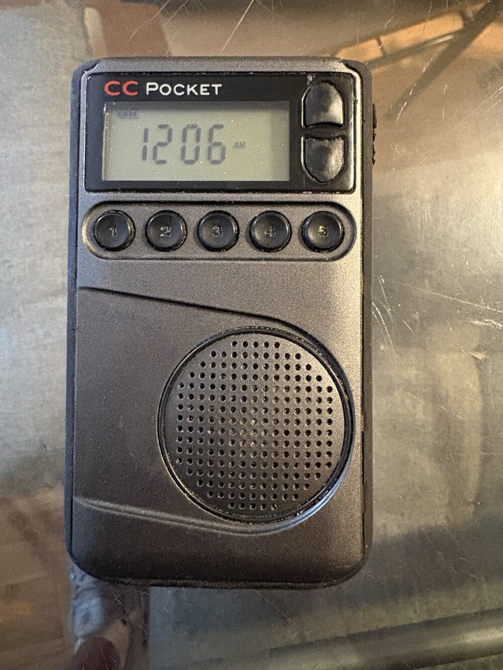 C. Crane CC Pocket AM/FM NOAA Weather Radio with Clock & Sleep Timer